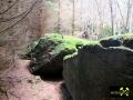 Diabasbombentuff-Felsen am Alten Schloss und im Tal der Sächsischen Saale bei Köditz nahe Hof, Oberfranken, Bayern, (D) (18) 04. Oktober 2014.JPG